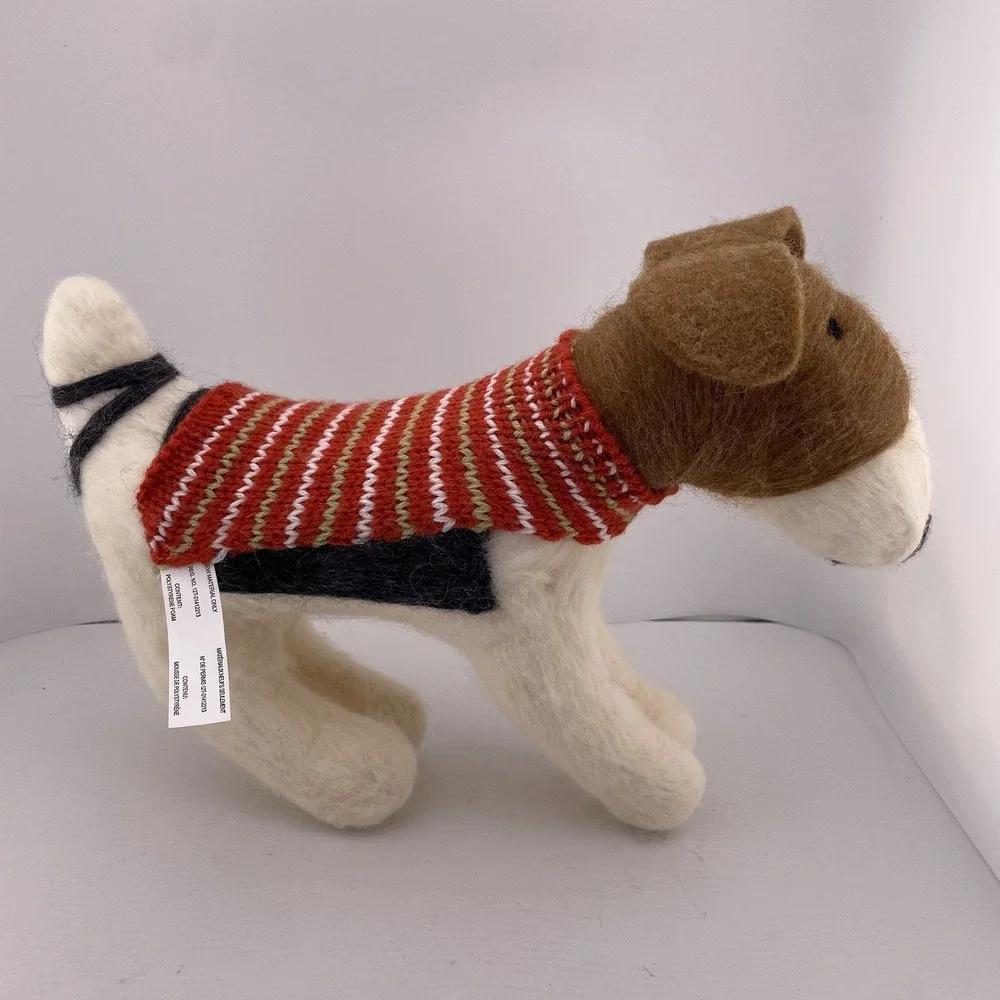 Ashland Alpine Alpes Tabletop Decor Jack Russell Terrier Dog Sweater Needle Felt
